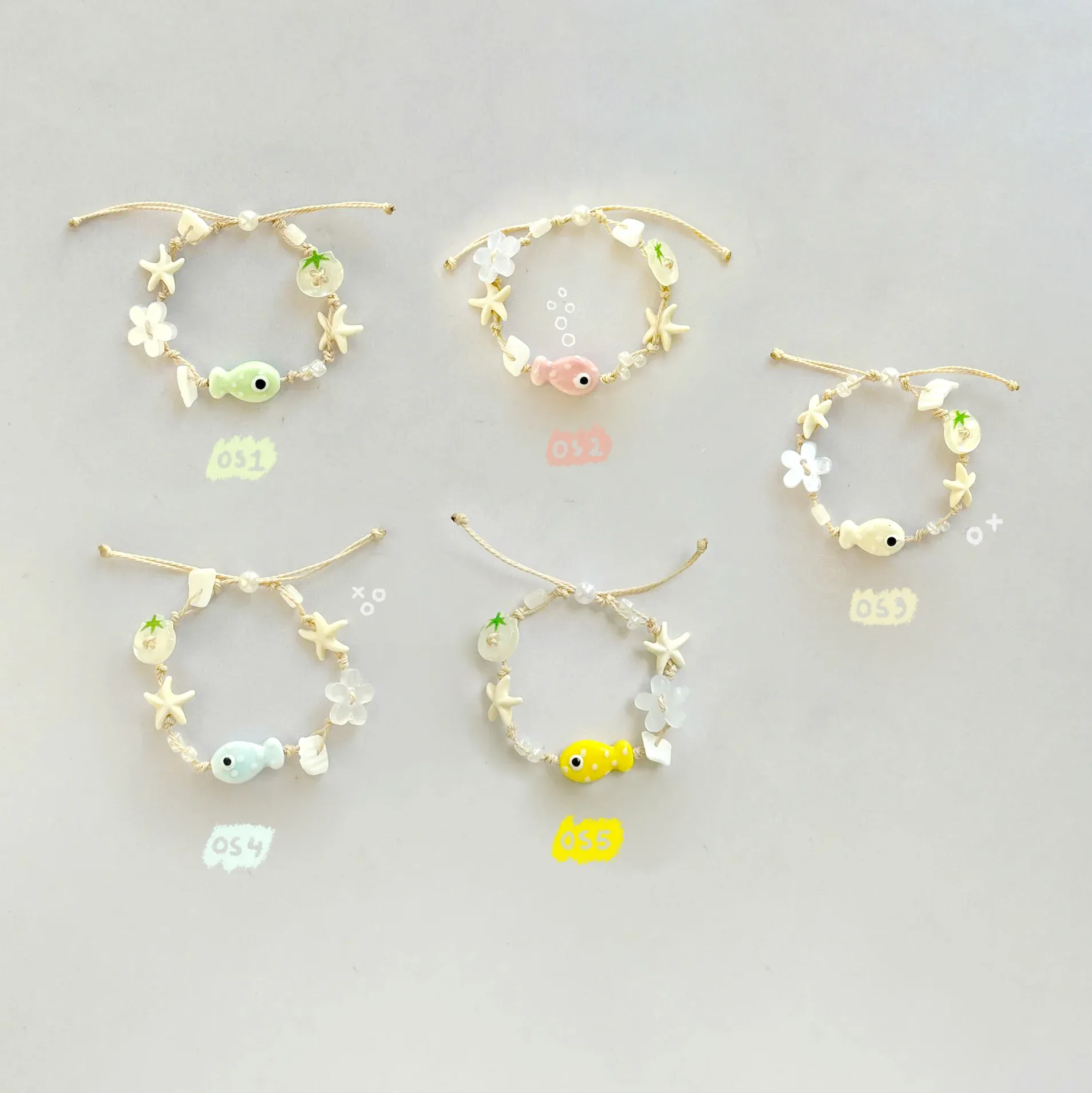 vòng tay vỏ sò handmade